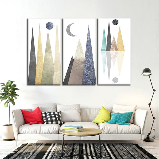 Hipster Mountains Multi Panel Canvas Wall Art