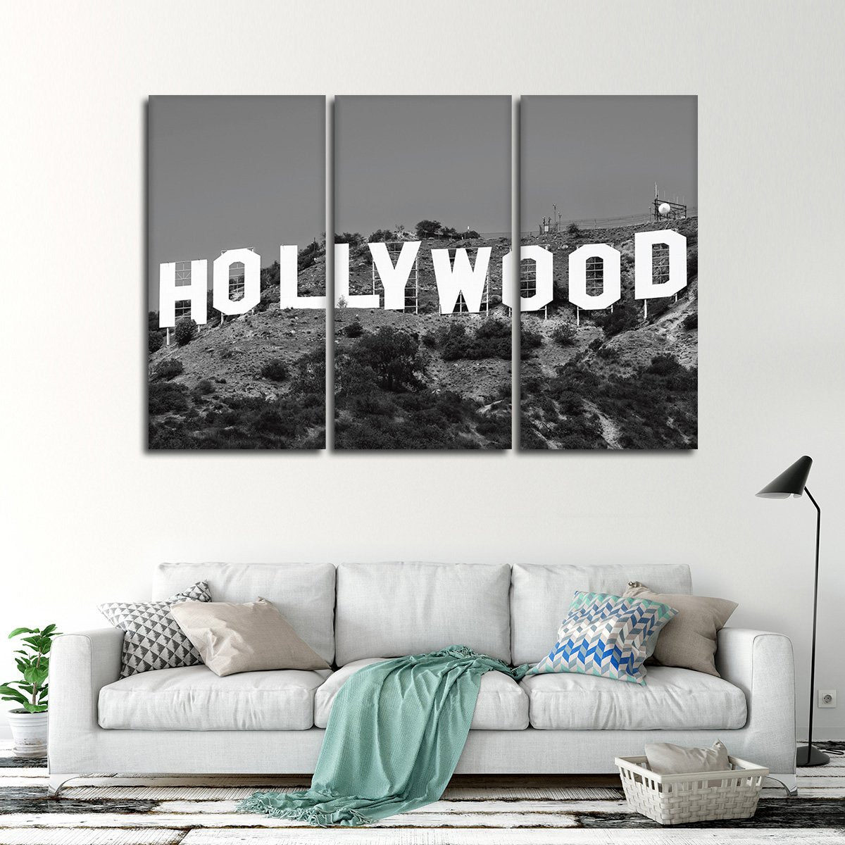 Hollywood Sign Multi Panel Canvas Wall Art