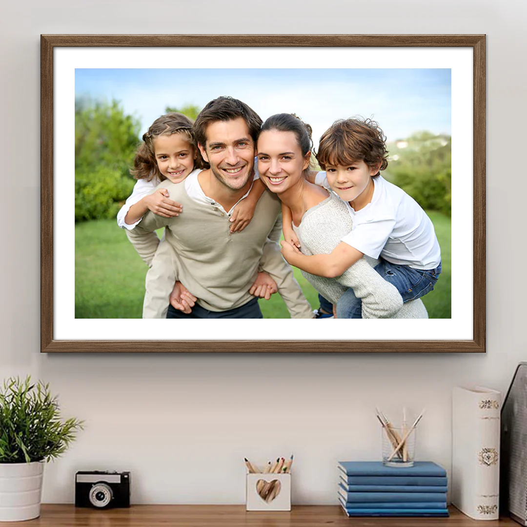 Horizontal - Framed Print Walnut