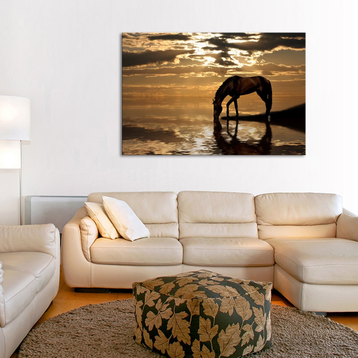 Horse Reflection Multi Panel Canvas Wall Art
