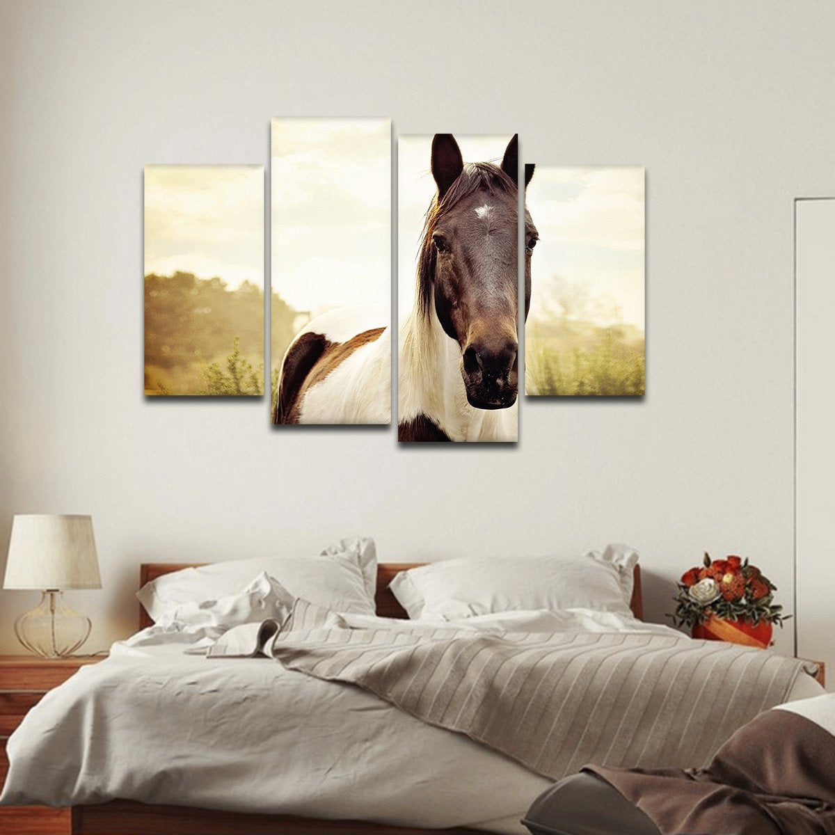 Horse Best Friend Multi Panel Canvas Wall Art