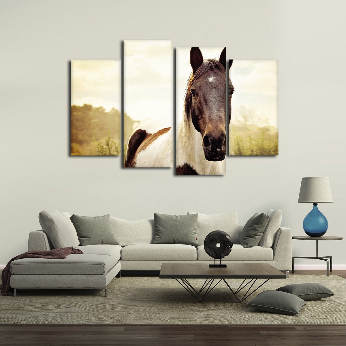 Horse Best Friend Multi Panel Canvas Wall Art