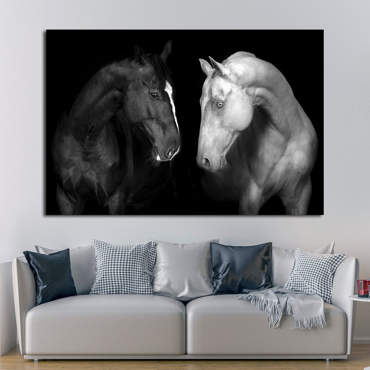 Horses Portraits Multi Panel Canvas Wall Art