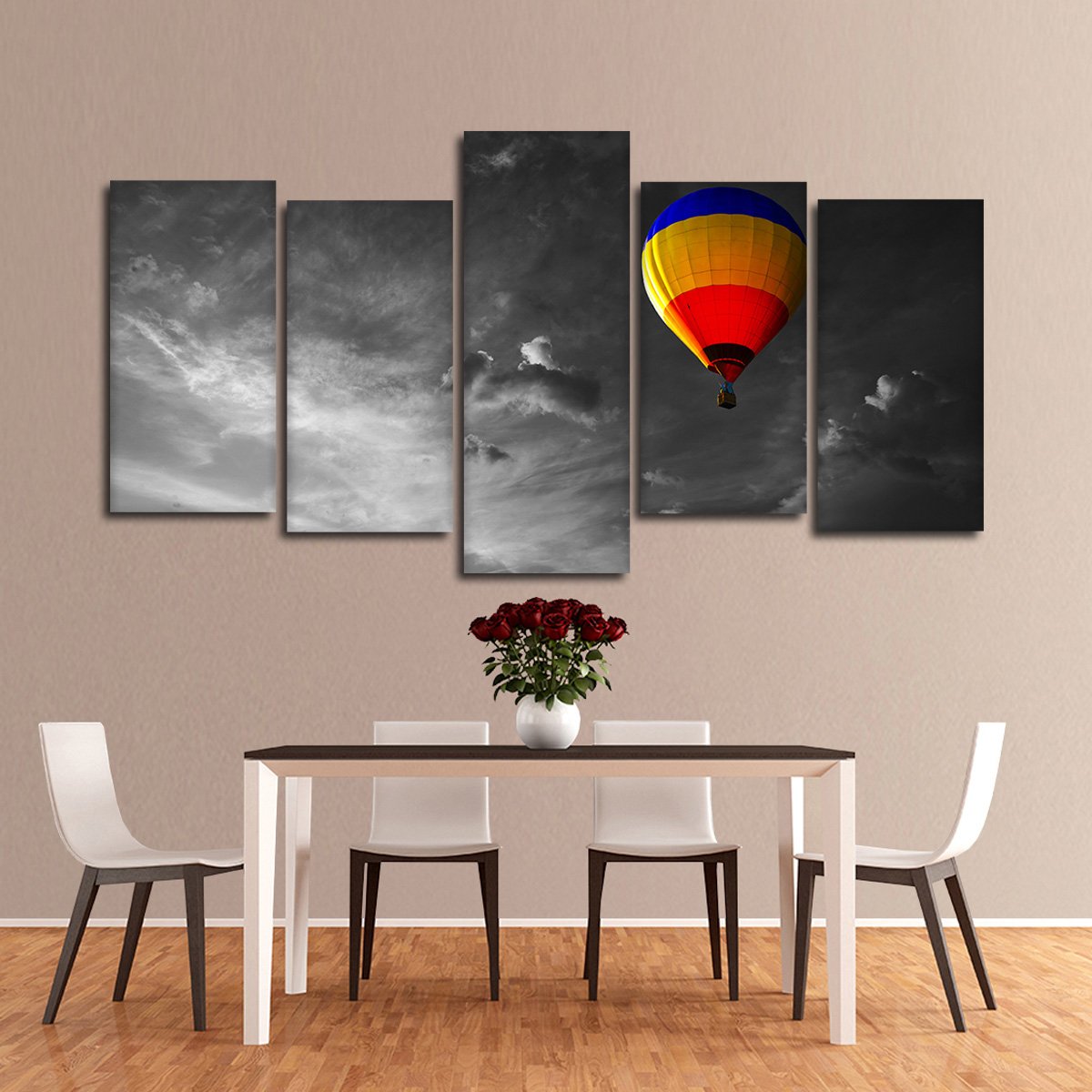 Hot Air Balloon Pop Multi Panel Canvas Wall Art