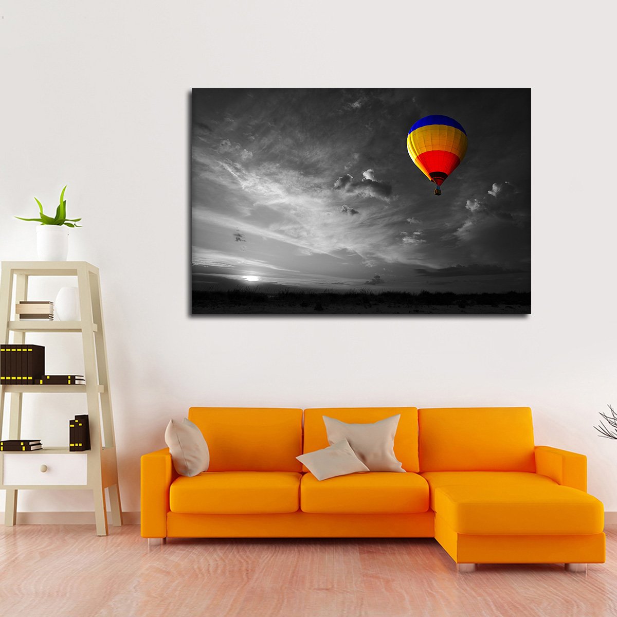 Hot Air Balloon Pop Multi Panel Canvas Wall Art