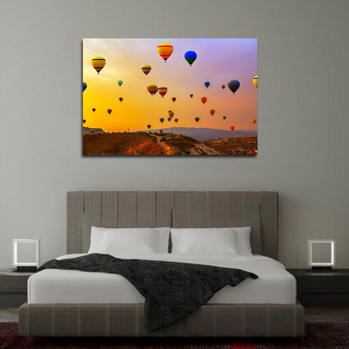 Hot Balloon Festival Multi Panel Canvas Wall Art