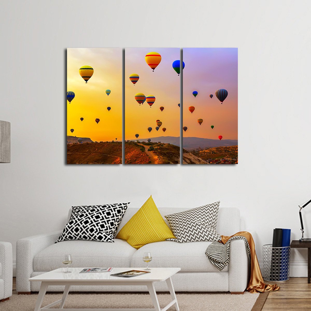 Hot Balloon Festival Multi Panel Canvas Wall Art