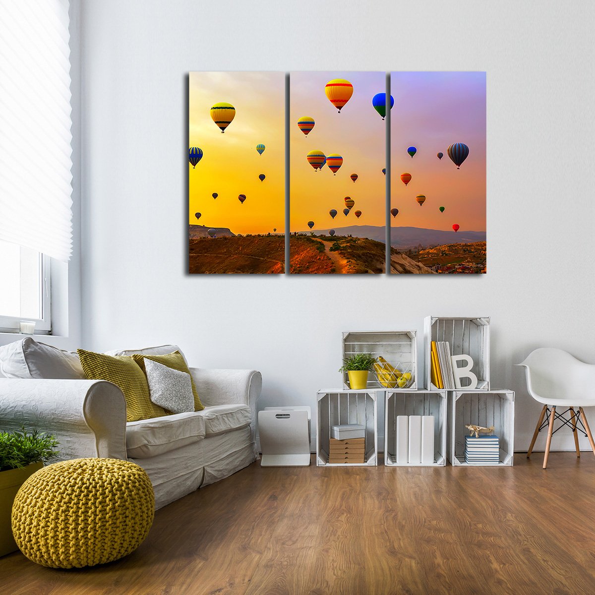 Hot Balloon Festival Multi Panel Canvas Wall Art