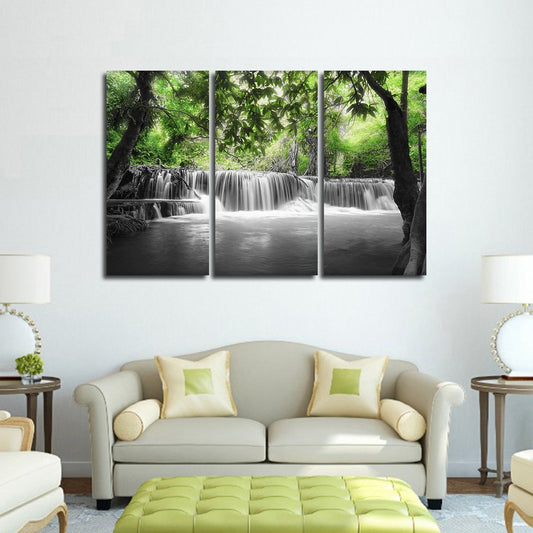 Huay Mae Khamin Waterfall Pop Multi Panel Canvas Wall Art
