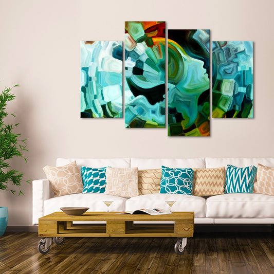 Human Face Multi Panel Canvas Wall Art