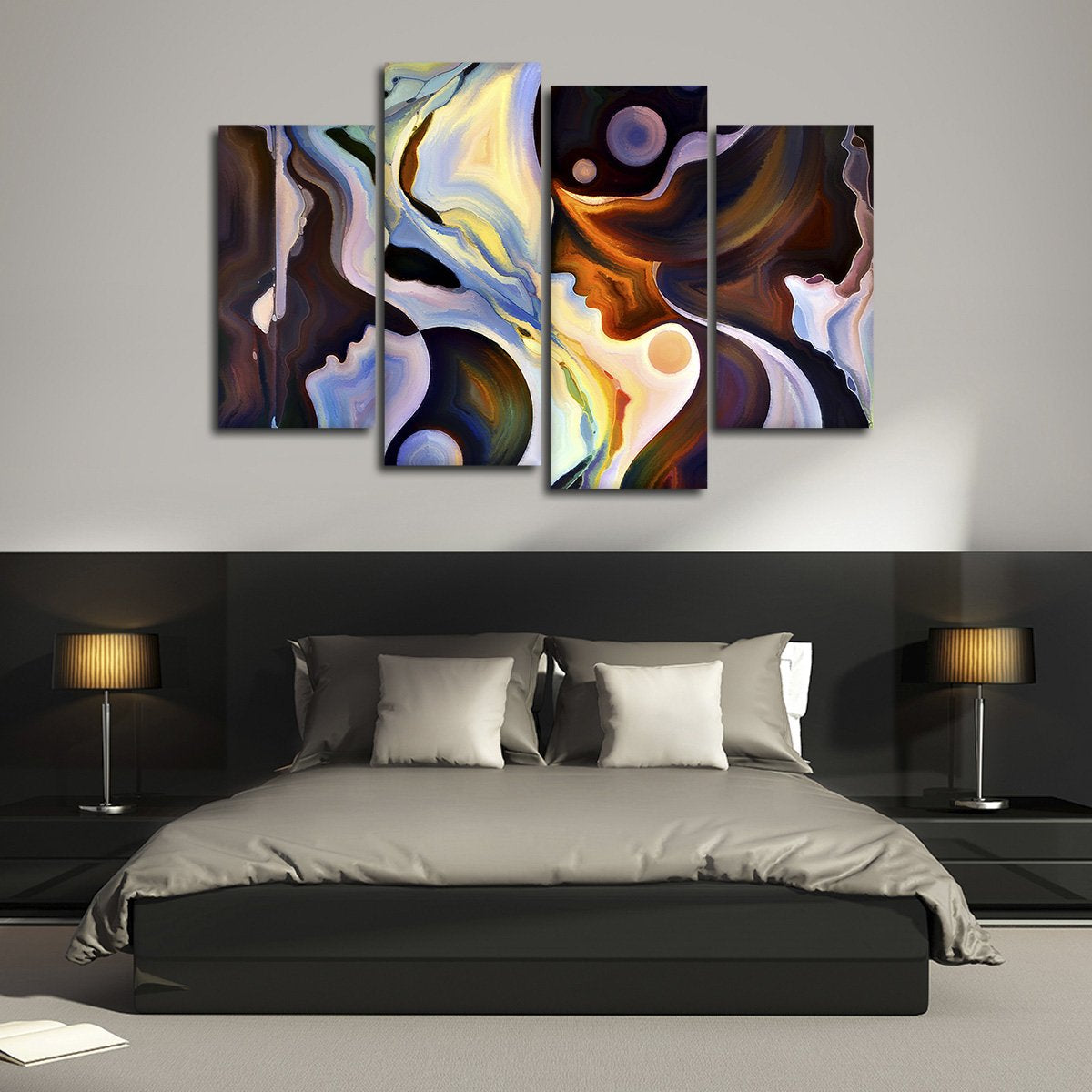 Human Mind Multi Panel Canvas Wall Art