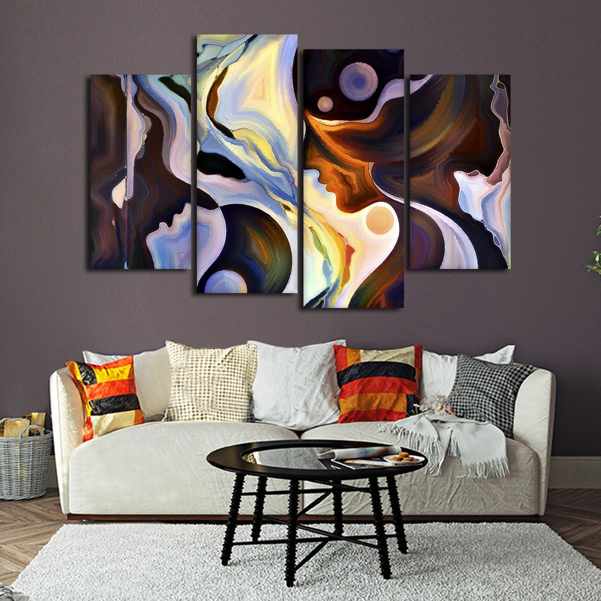 Human Mind Multi Panel Canvas Wall Art