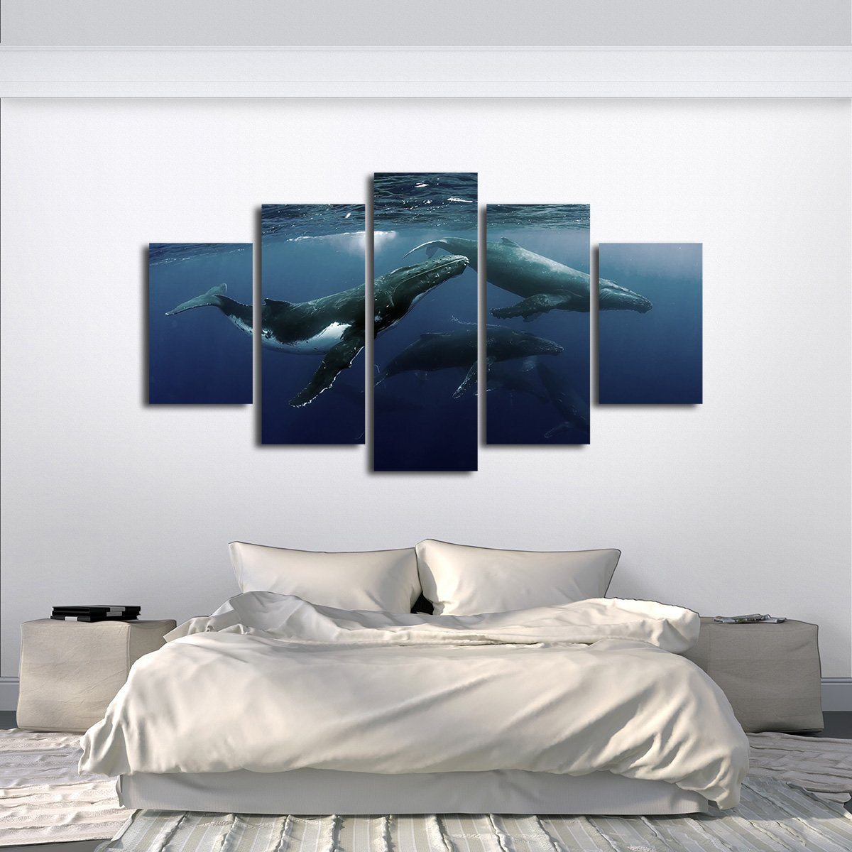 Humpback Whale Multi Panel Canvas Wall Art