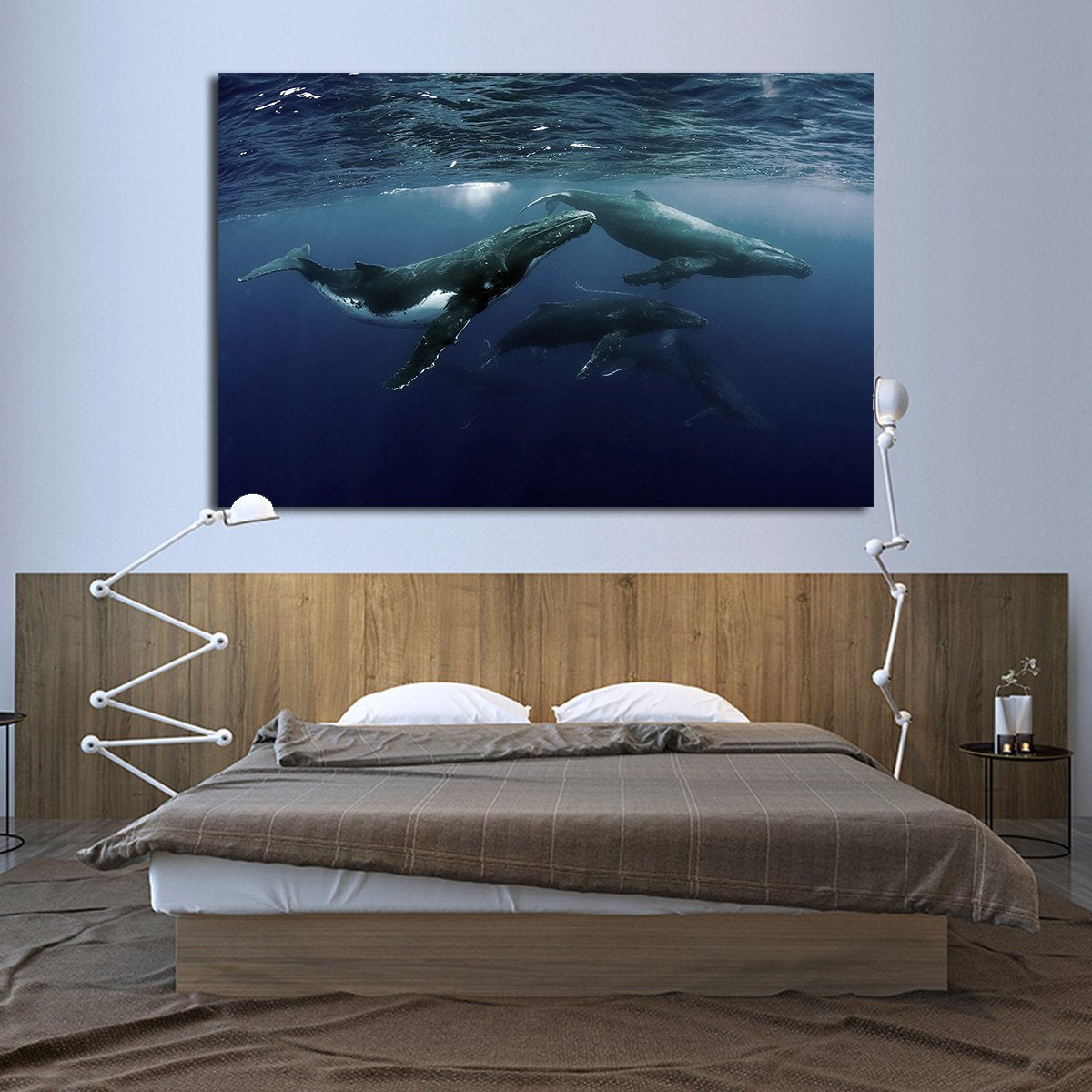 Humpback Whale Multi Panel Canvas Wall Art