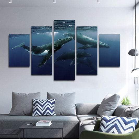 Humpback Whale Multi Panel Canvas Wall Art