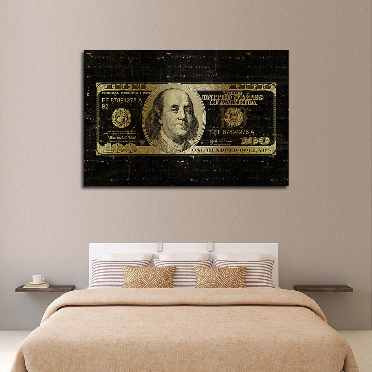 Hundred Dollars Multi Panel Canvas Wall Art