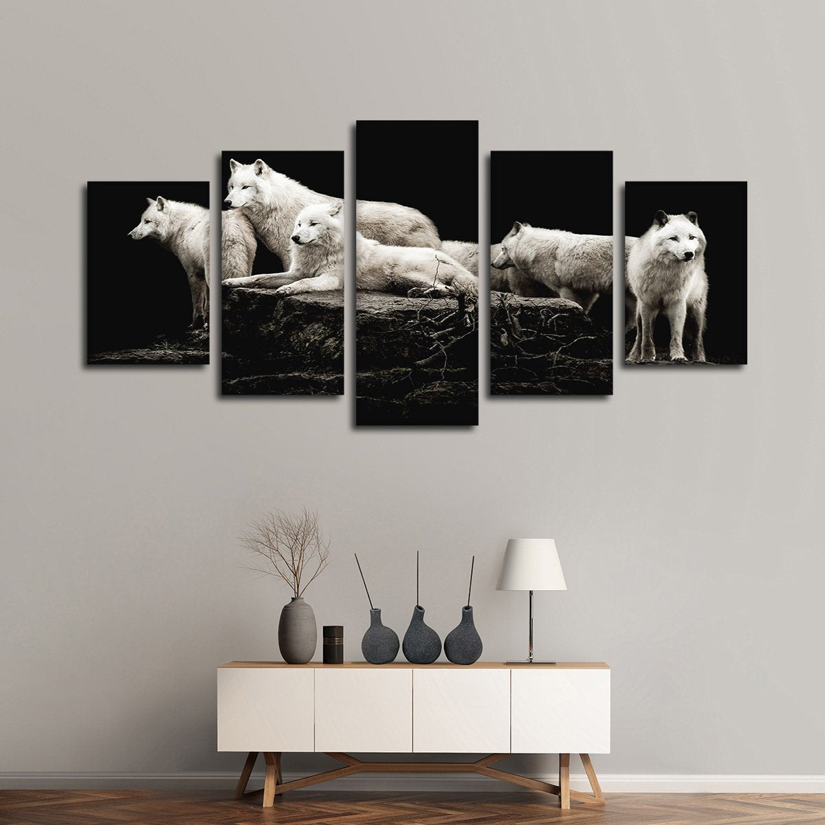 Hungry Like The Wolves Multi Panel Canvas Wall Art