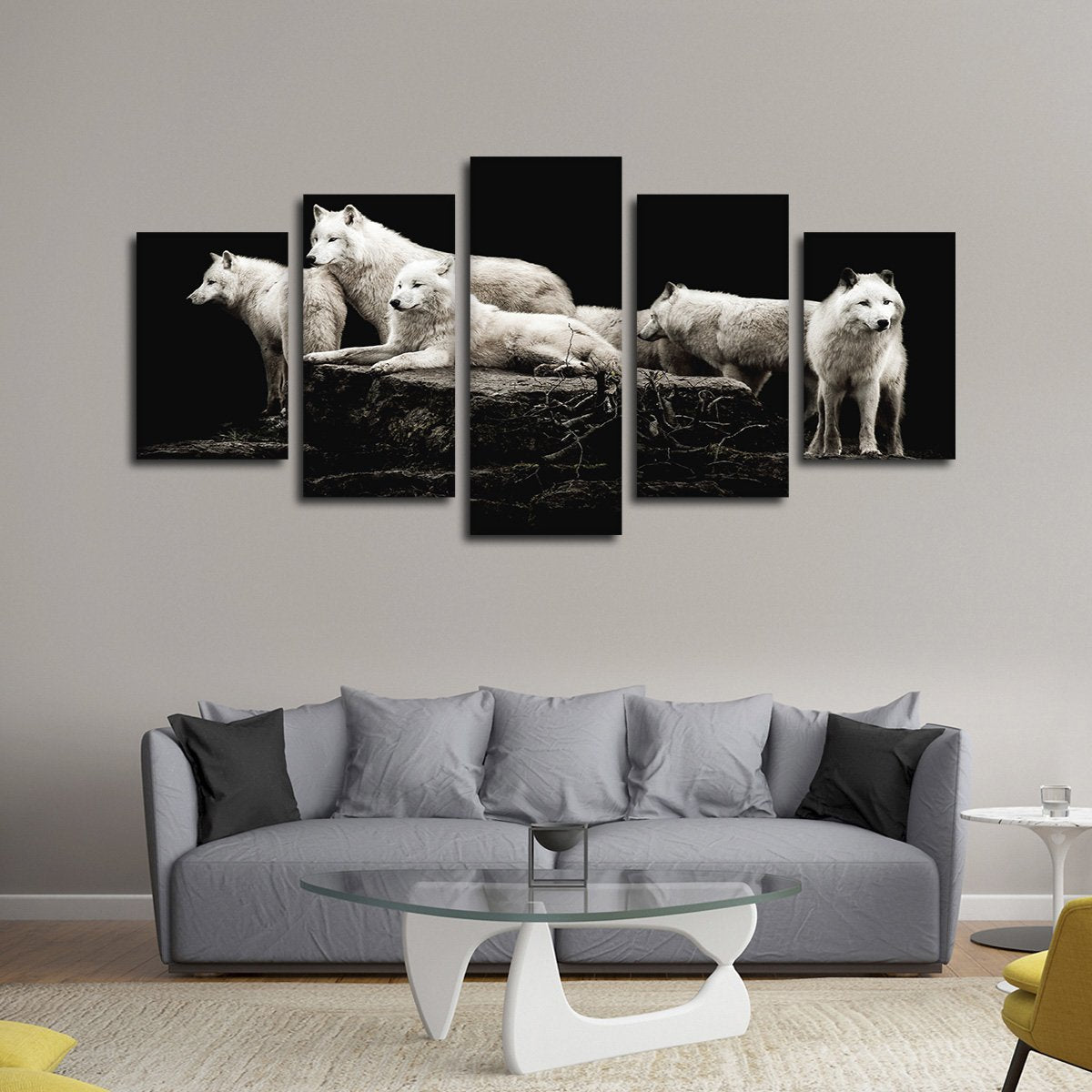 Hungry Like The Wolves Multi Panel Canvas Wall Art