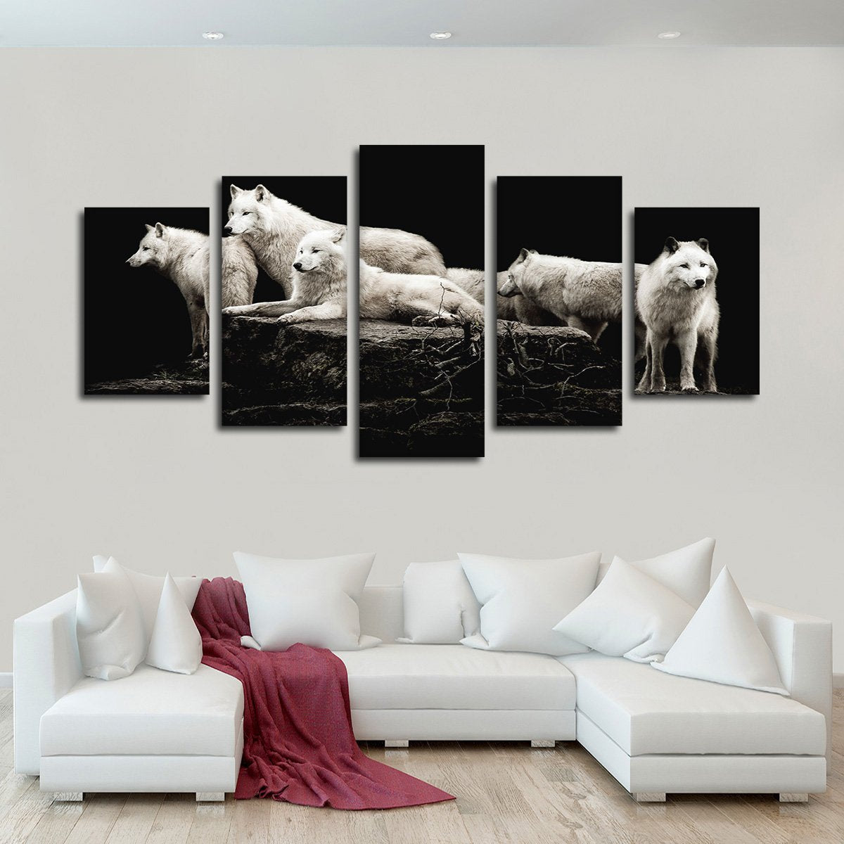 Hungry Like The Wolves Multi Panel Canvas Wall Art