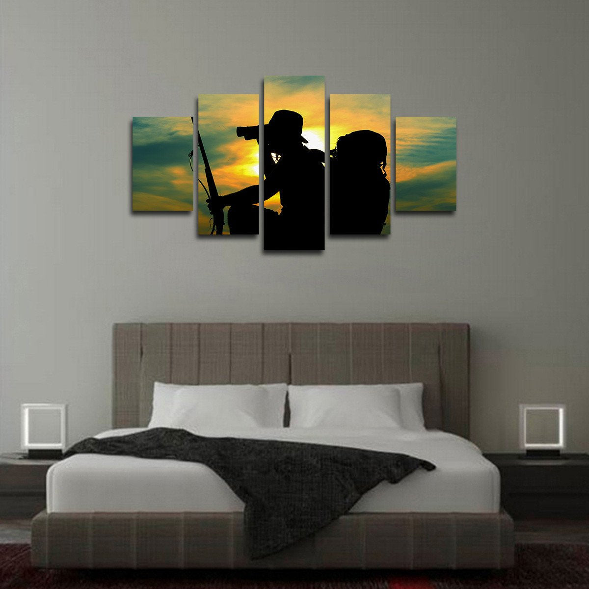 Hunter Scouting Multi Panel Canvas Wall Art