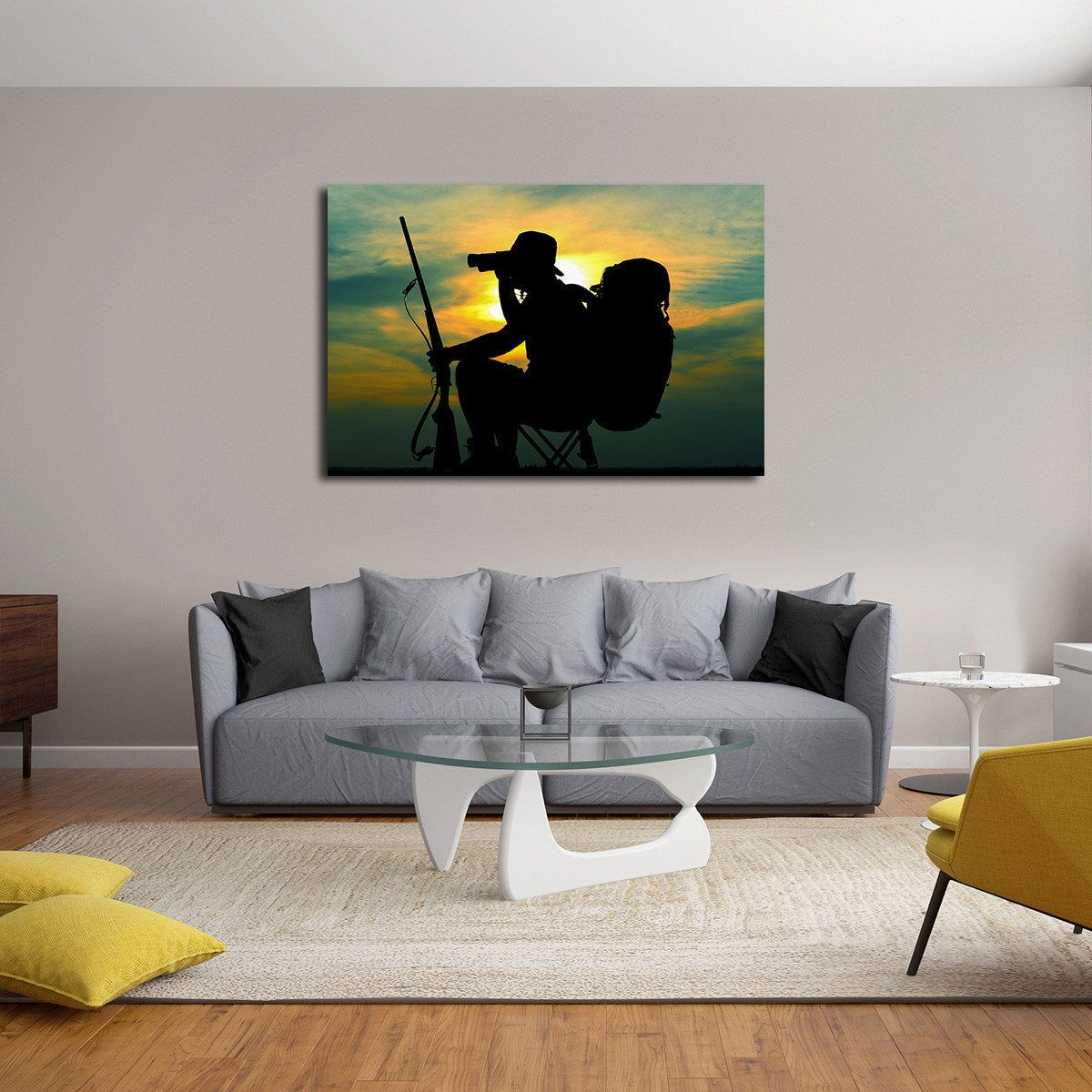 Hunter Scouting Multi Panel Canvas Wall Art