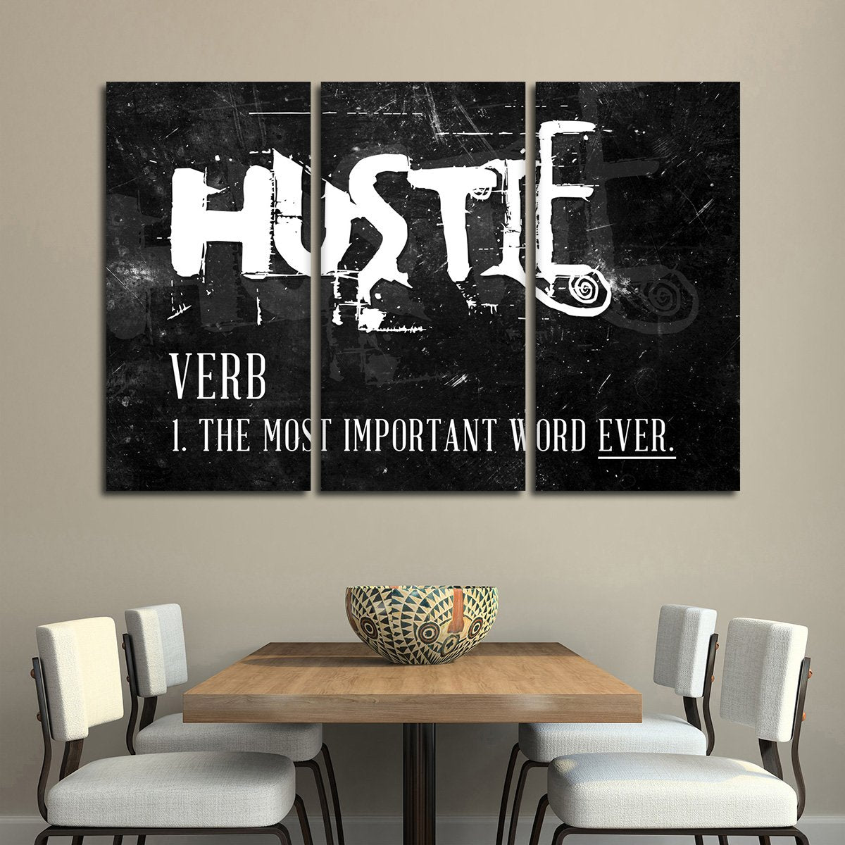 Hustle Multi Panel Canvas Wall Art