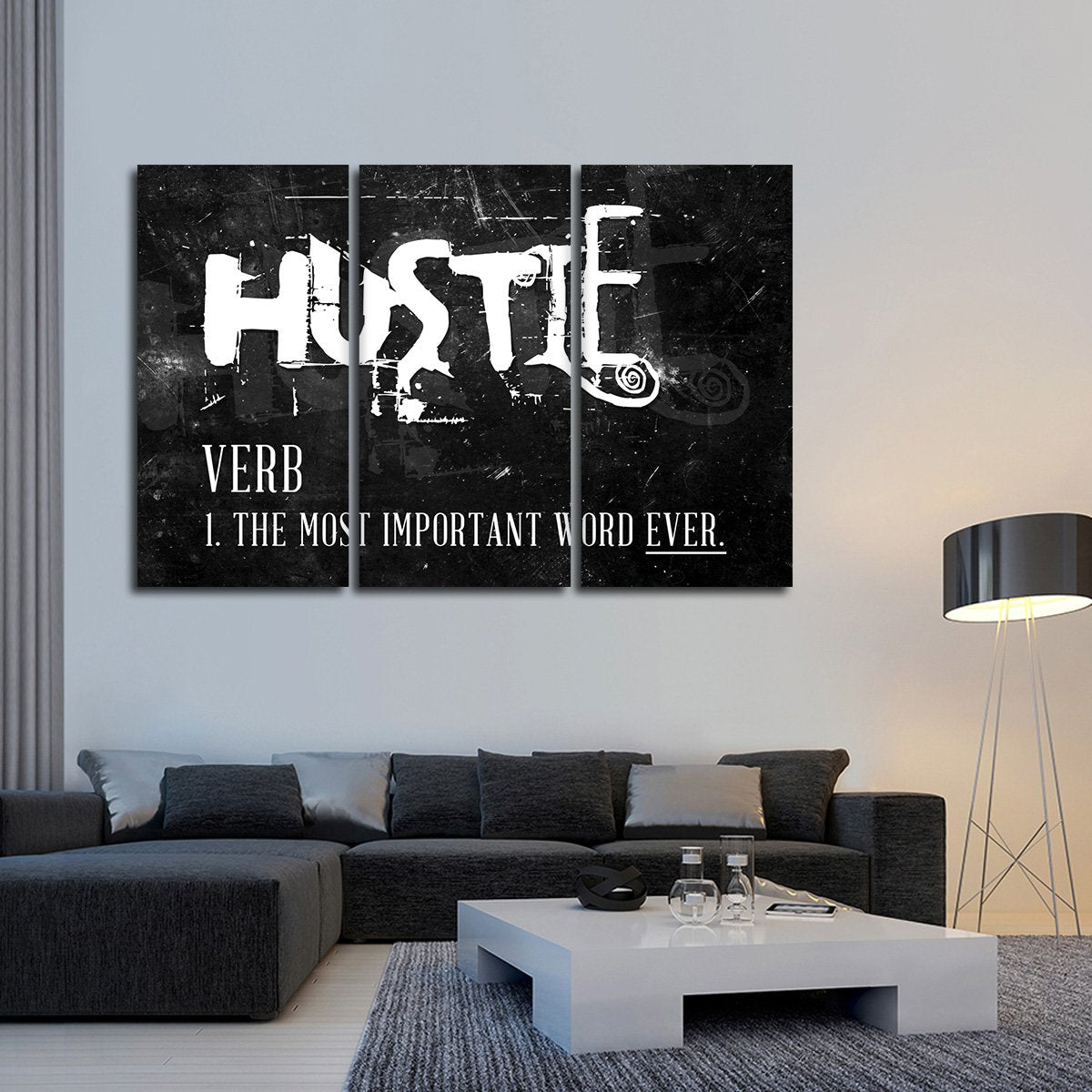 Hustle Multi Panel Canvas Wall Art