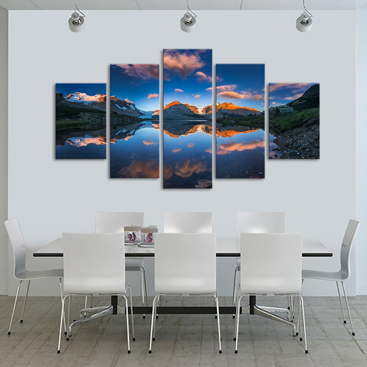 Icefield Glacier Multi Panel Canvas Wall Art