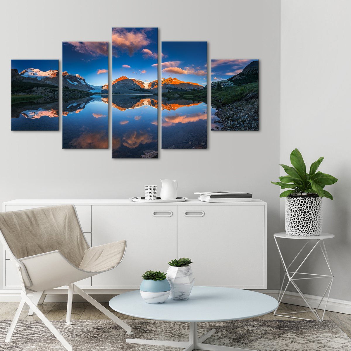 Icefield Glacier Multi Panel Canvas Wall Art