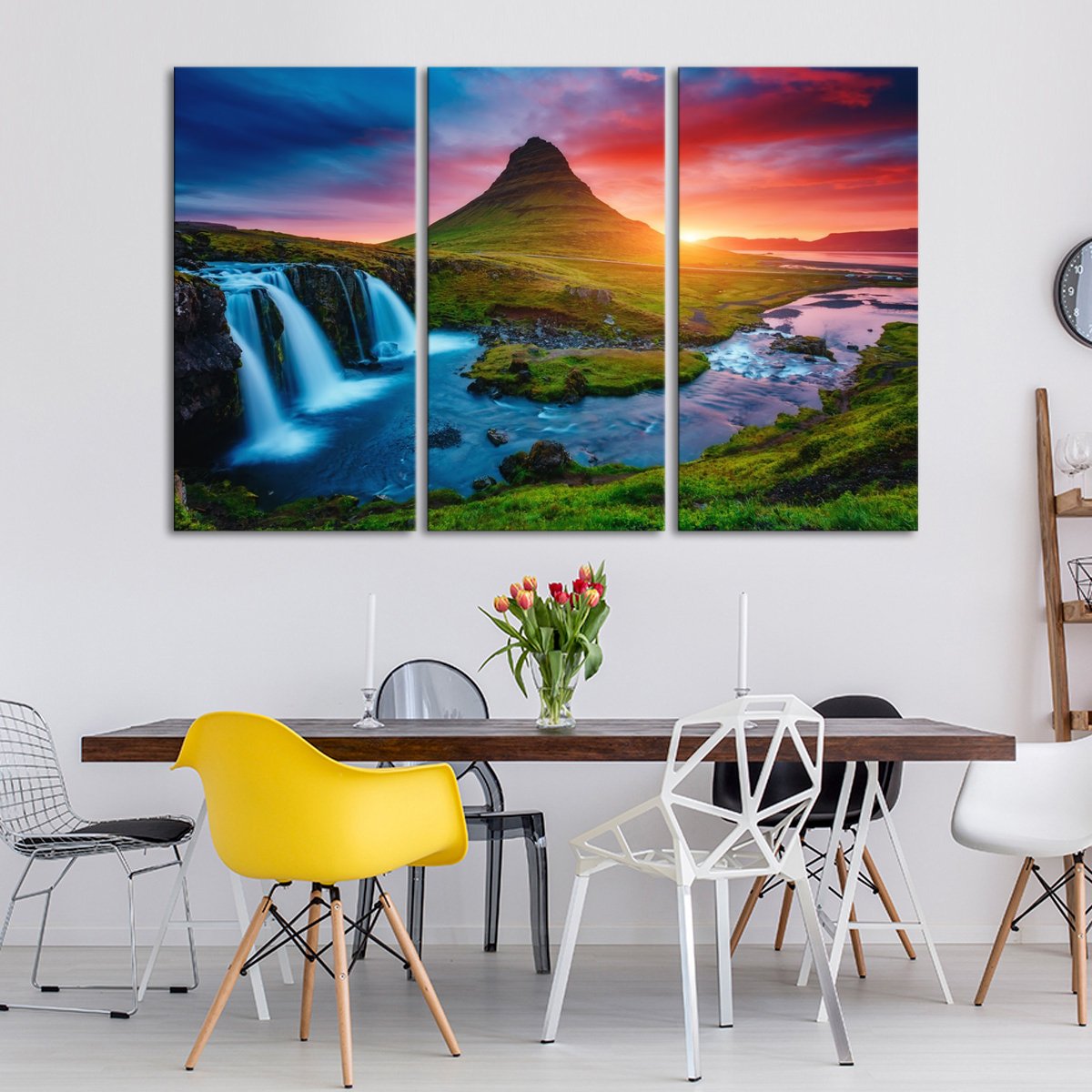 Iceland Volcano Multi Panel Canvas Wall Art