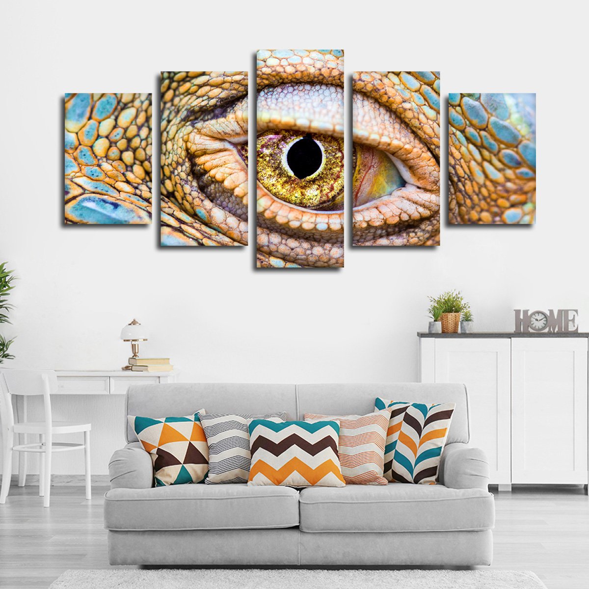 Iguana Eye Multi Panel Canvas Wall Art