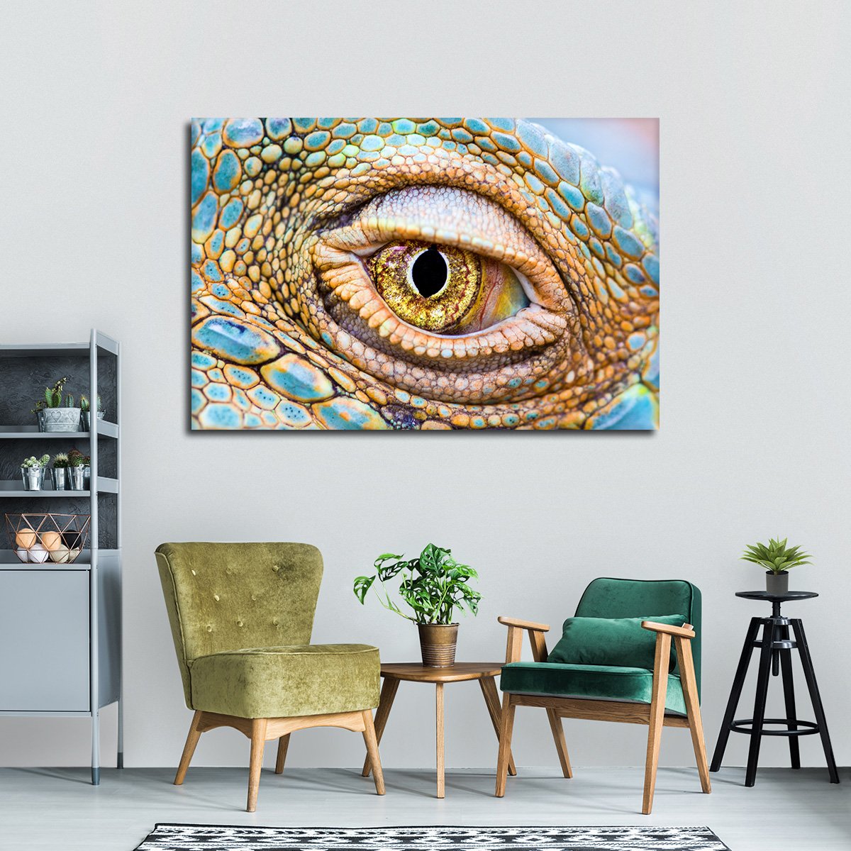 Iguana Eye Multi Panel Canvas Wall Art