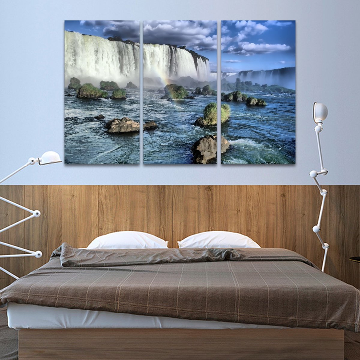 Iguasu Falls Multi Panel Canvas Wall Art