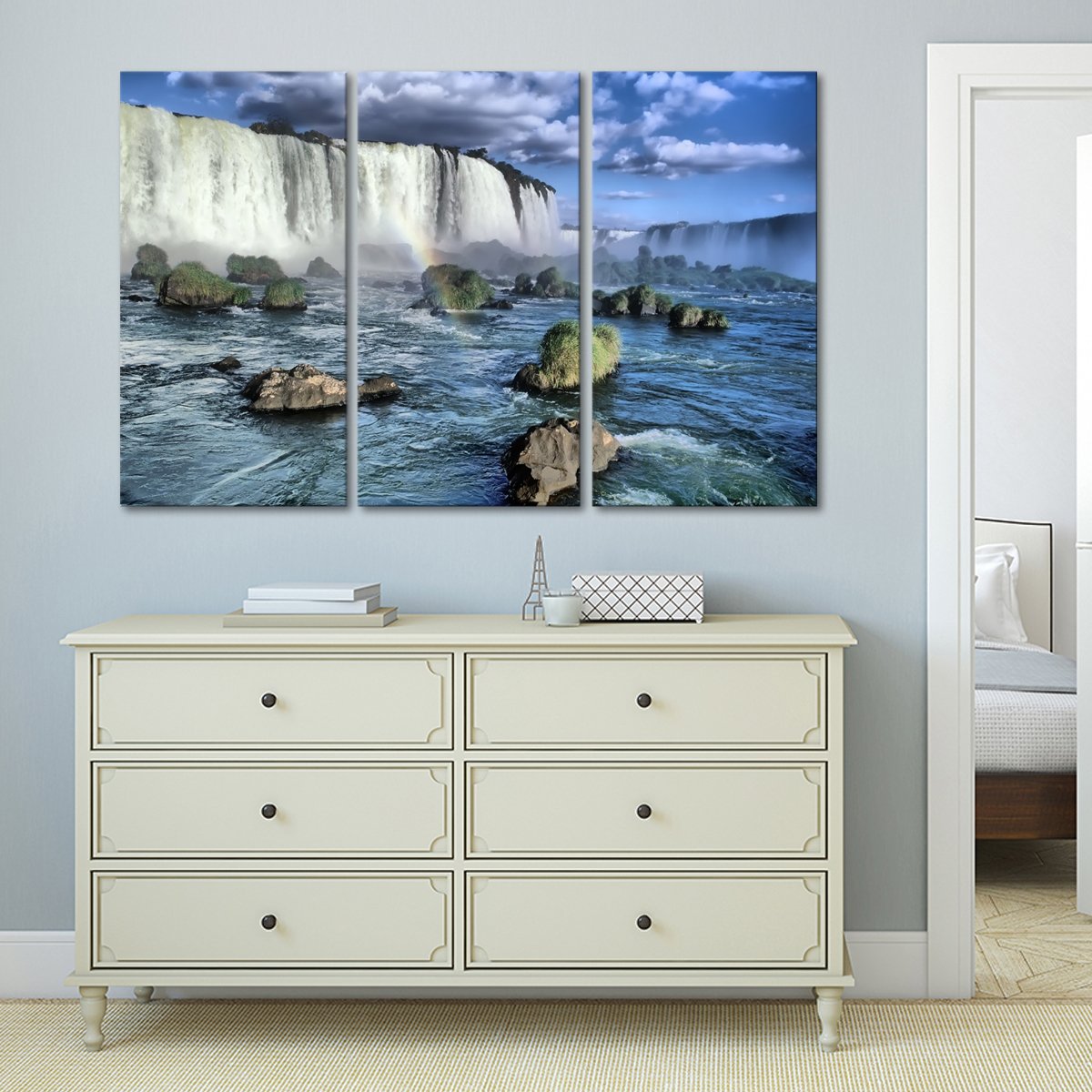 Iguasu Falls Multi Panel Canvas Wall Art