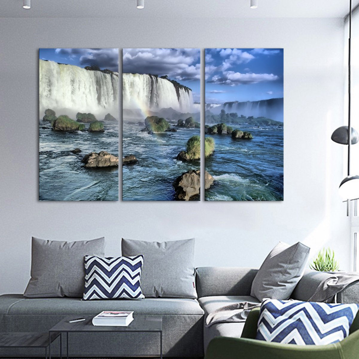 Iguasu Falls Multi Panel Canvas Wall Art
