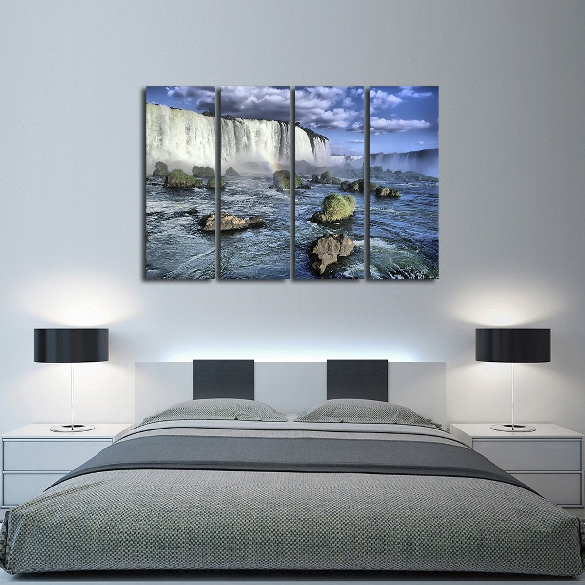 Iguasu Falls Multi Panel Canvas Wall Art