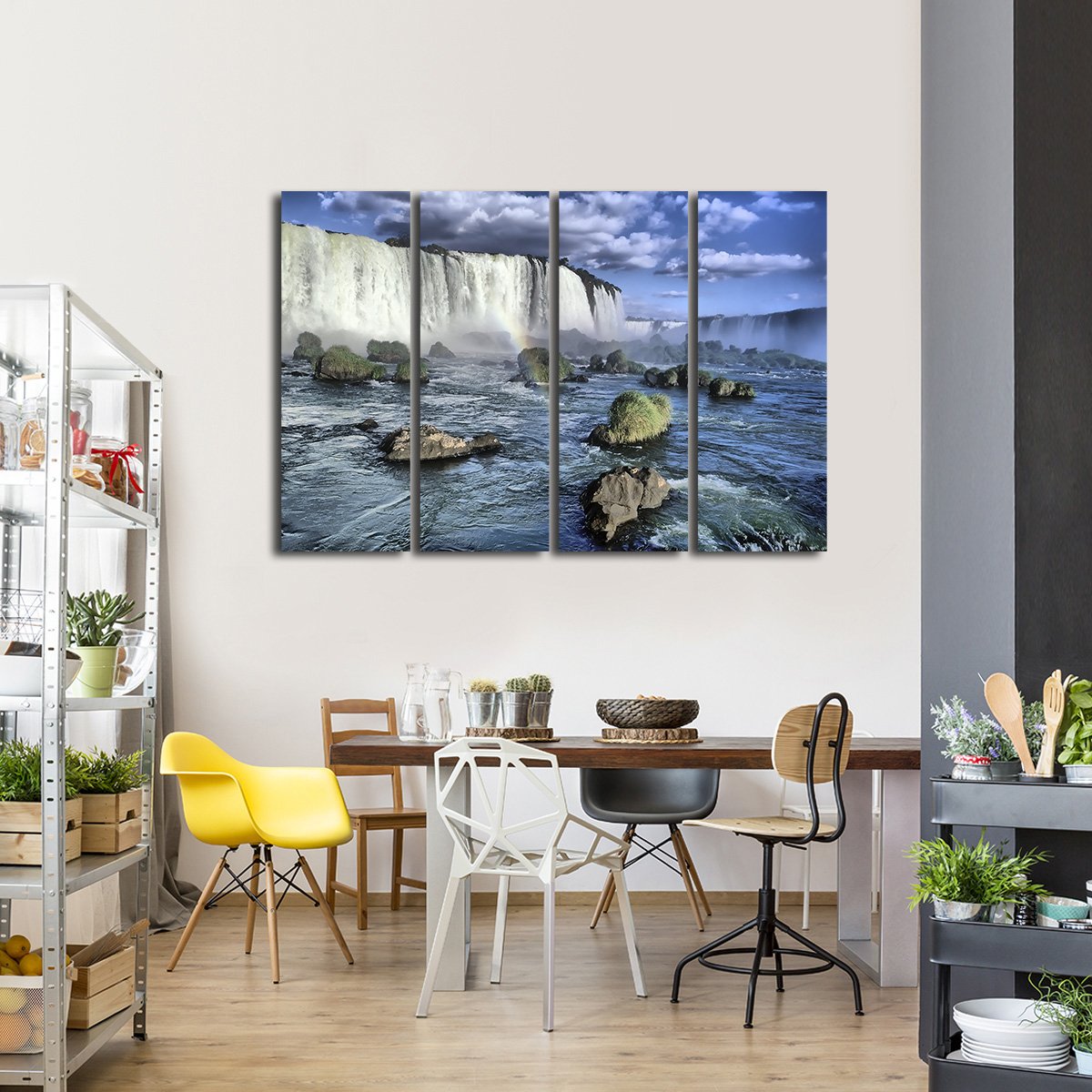 Iguasu Falls Multi Panel Canvas Wall Art