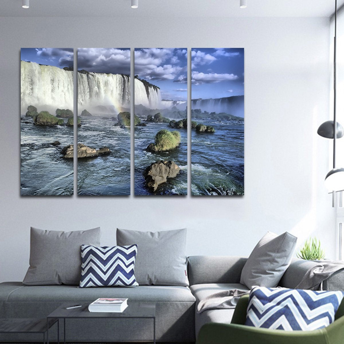 Iguasu Falls Multi Panel Canvas Wall Art