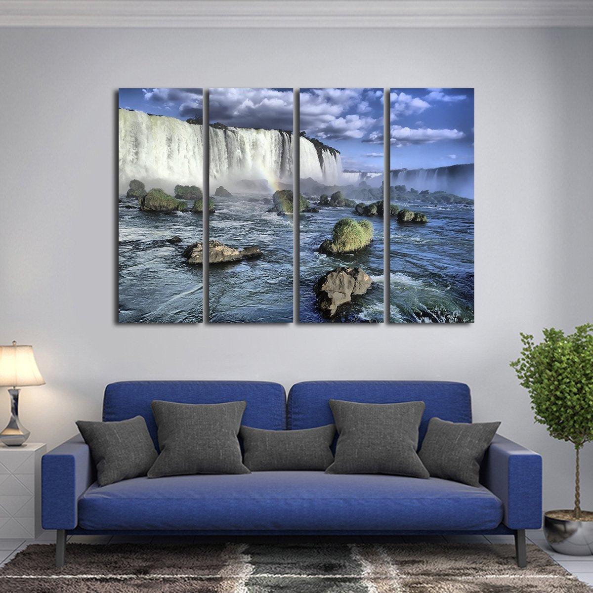 Iguasu Falls Multi Panel Canvas Wall Art