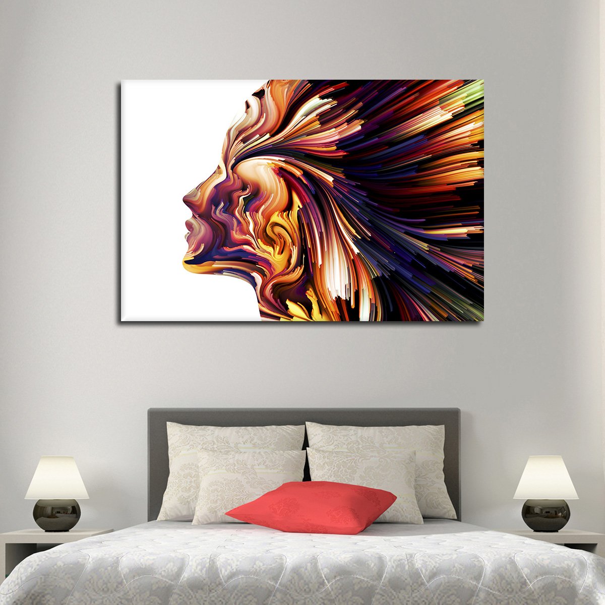 Imaginative Profile I Digital Art Multi Panel Canvas Wall Art