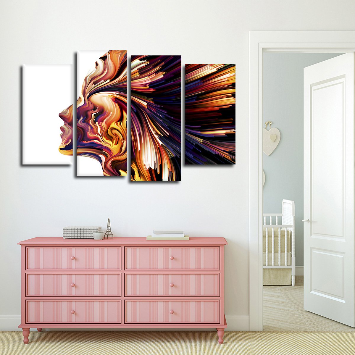 Imaginative Profile I Digital Art Multi Panel Canvas Wall Art
