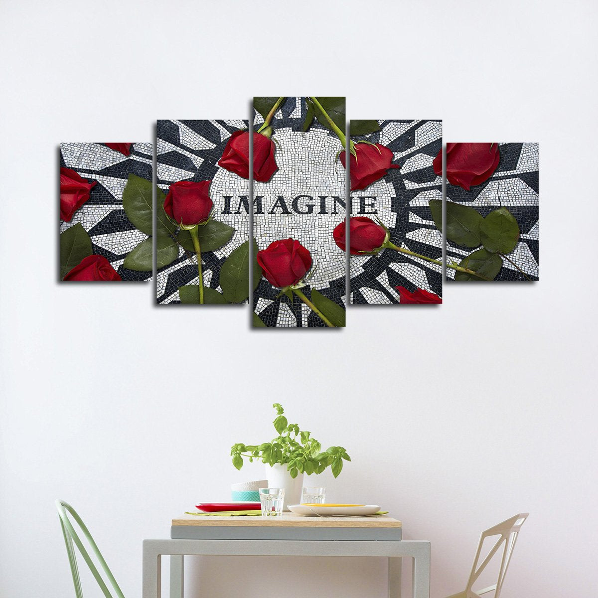 Imagine Peace Multi Panel Canvas Wall Art