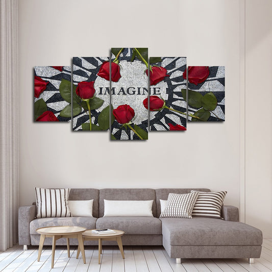 Imagine Peace Multi Panel Canvas Wall Art