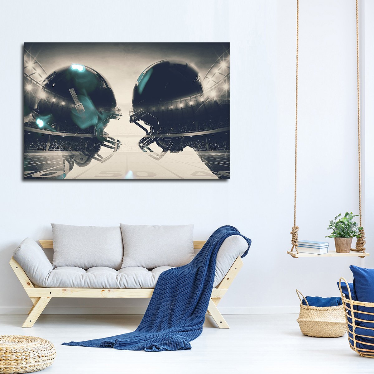 In The Trenches BW Multi Panel Canvas Wall Art