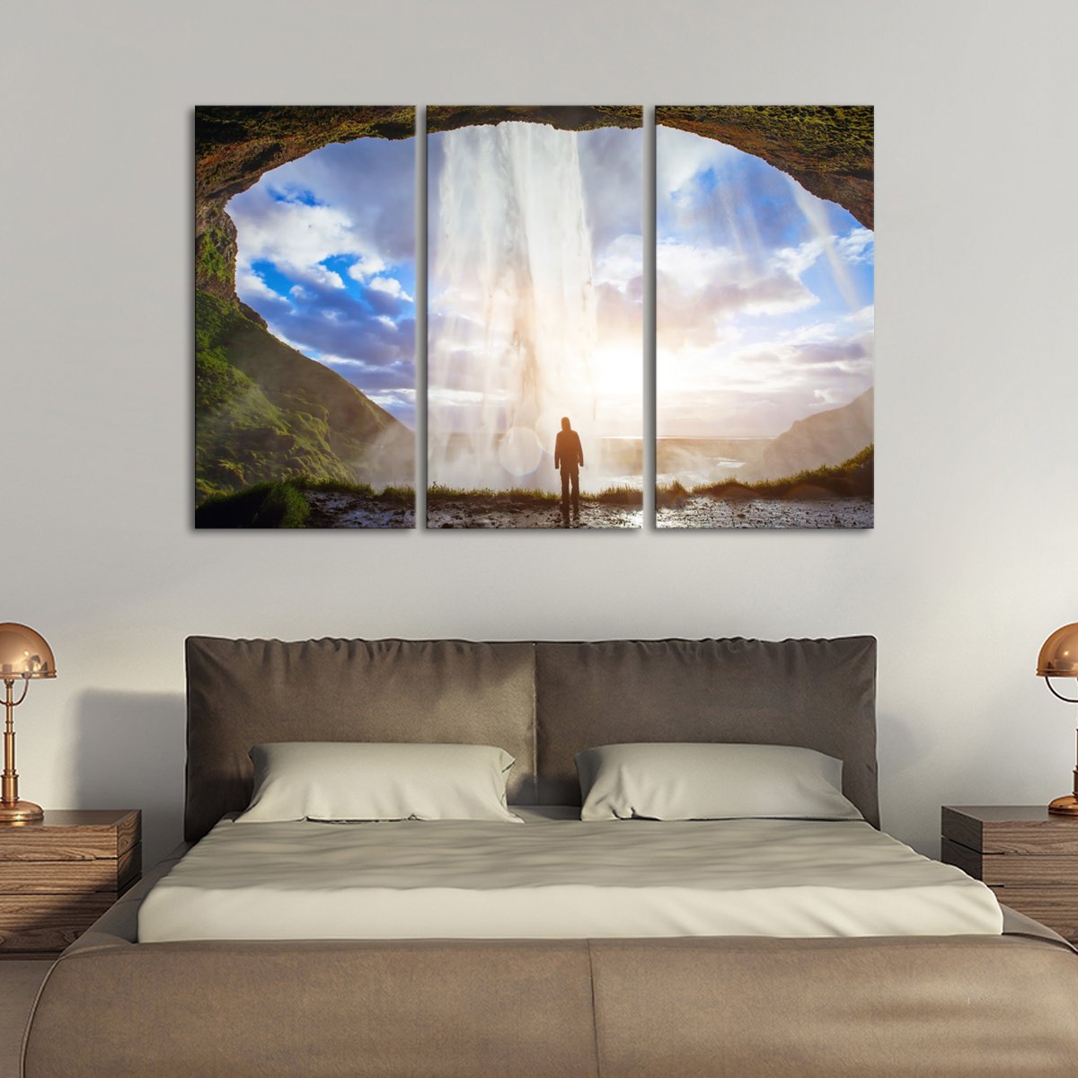 Incredible Waterfall Multi Panel Canvas Wall Art