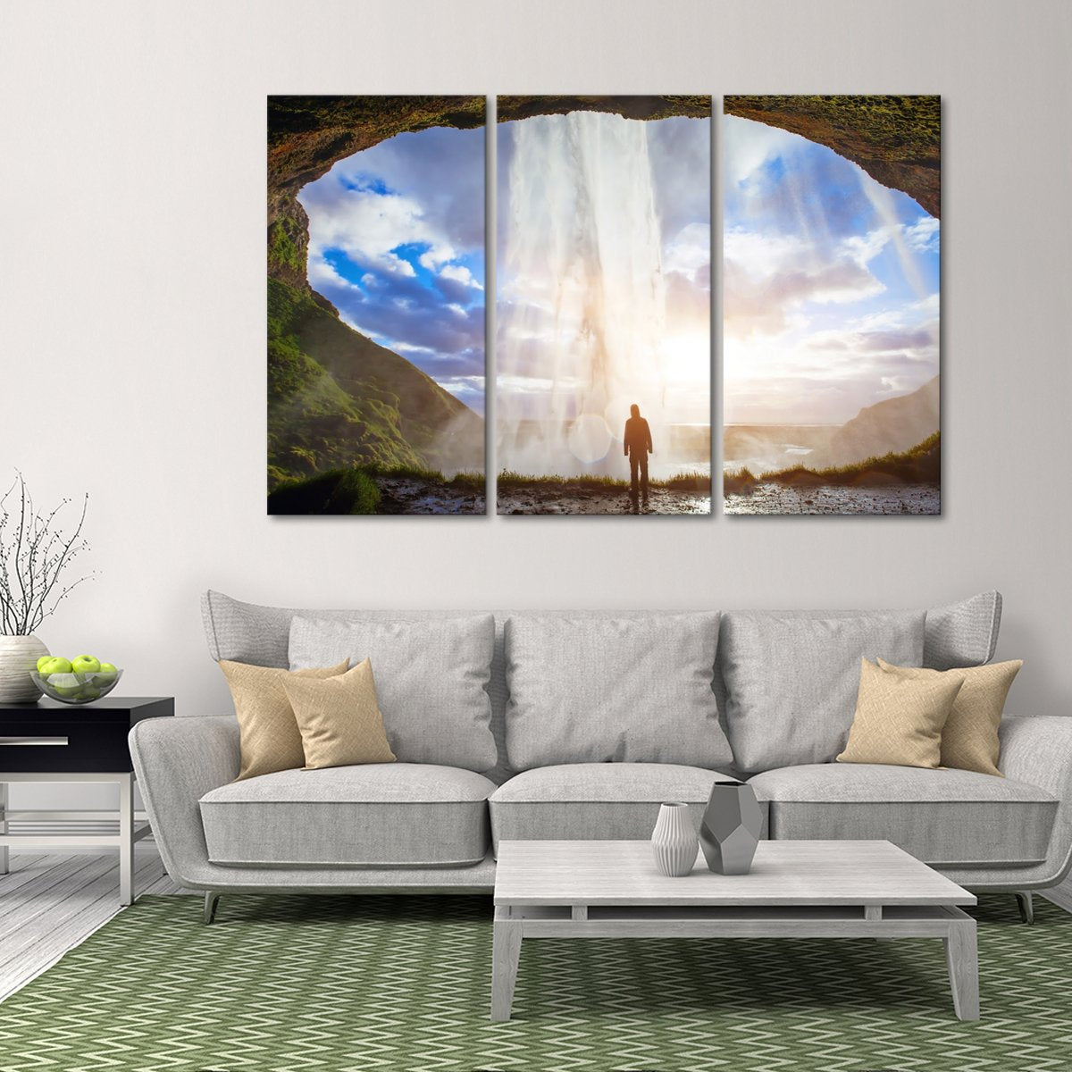 Incredible Waterfall Multi Panel Canvas Wall Art