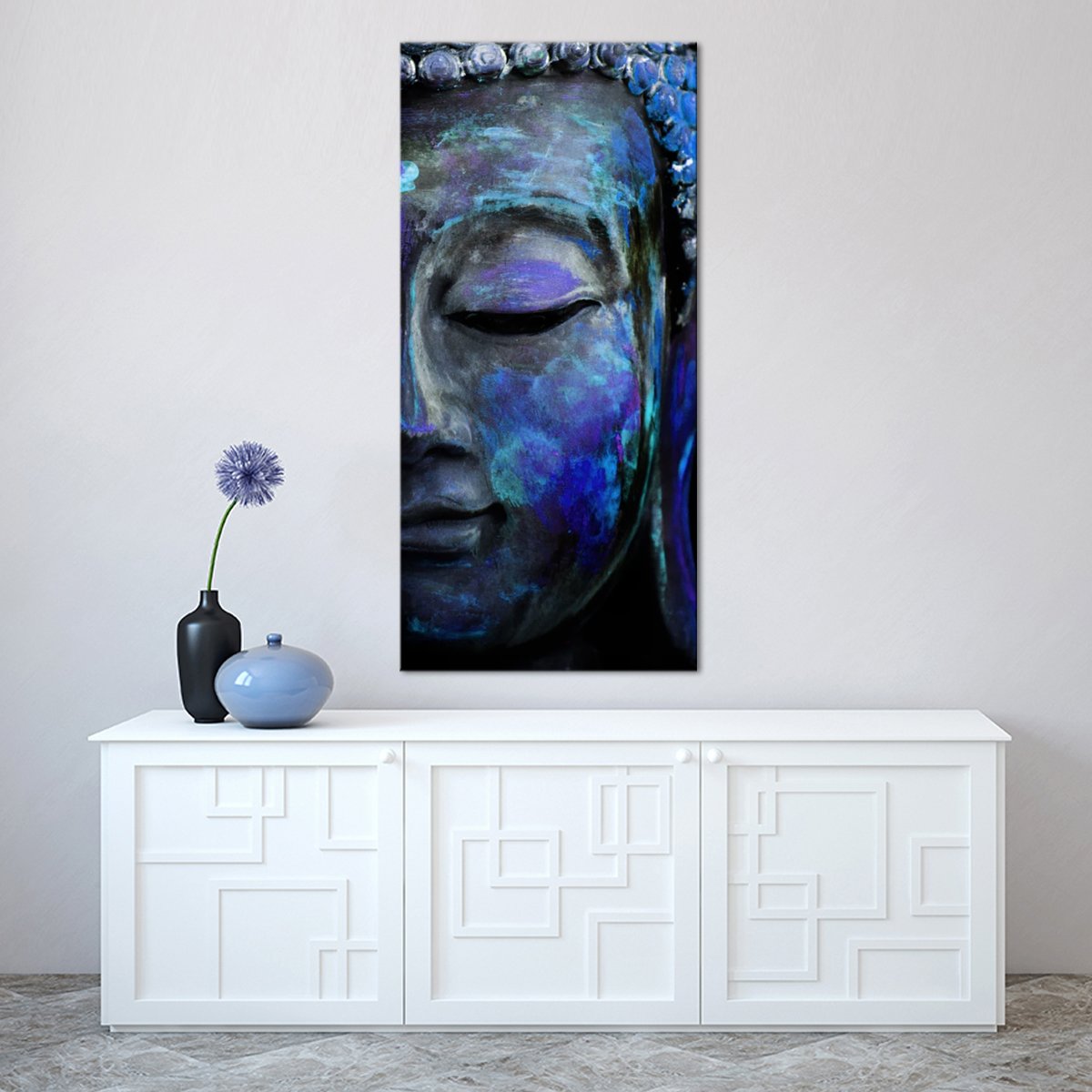 Indigo Tides Of Tranquility Multi Panel Canvas Wall Art