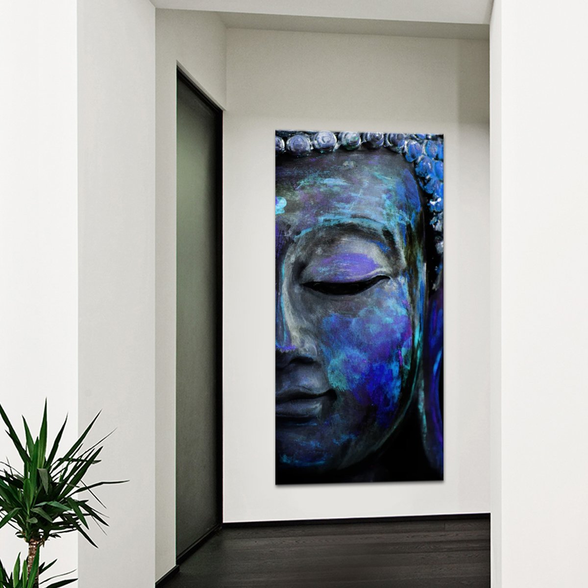 Indigo Tides Of Tranquility Multi Panel Canvas Wall Art