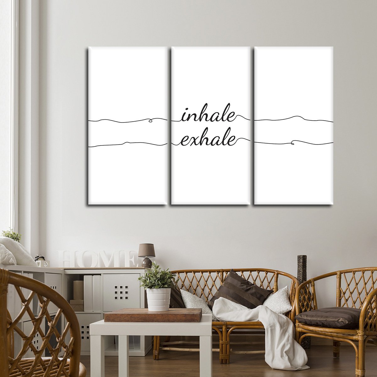 Inhale Exhale Multi Panel Canvas Wall Art