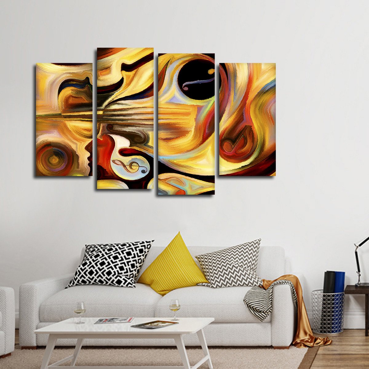 Inner Melody Multi Panel Canvas Wall Art